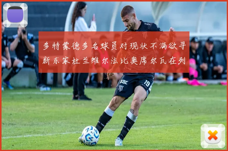 多特蒙德多名球员对现状不满欲寻新东家杜兰维尔法比奥席尔瓦在列